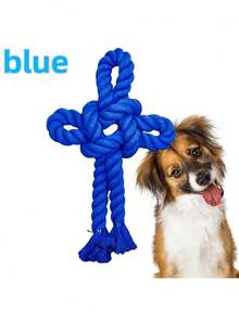 Dog Toy, Interactive Tug-Of-War Training Rope Knot Dog Toy, Detachable DIY Rope Knot Dog Chew Toy - Multicolor - View 7