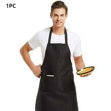 1/5/10PCS Solid-Color Apron, Kitchen Work Clothes Apron, Men's And Women's Dining Set - Multicolor - View 14