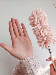 Microfiber Duster, Extendable & Washable Mini Duster, Detachable Handheld Microfiber Dust Cleaner, Extendable & Bendable Car Interior Duster, Soft Dashboard & Vent Cleaning Brush, For Cleaning Ceiling Fan, High Ceiling, Blinds, Furniture, Car - A - View 2