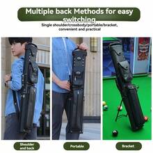 6-Hole 2x4 Billiard Cue Case, Made Of PU Material, Holds Three Shafts And Three Butts, Waterproof, Shockproof, With A Stand. Perfect For Every Pool Player – An Ideal Holiday Gift. - Multicolor - View 10
