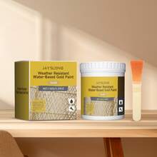 JAYSUING Water-Based Gold Paint, Horse Post Decorative Gold Paint, Outdoor Fence Shiny Gold Leaf Paint - Water-based Gold Paint - View 13