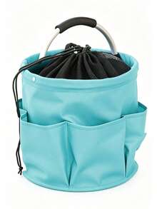 Multifunctional 6-Compartment Folding Storage Basket With Handle, Suitable For Picnic, Beach Or Toiletries Storage, Applicable For Travel, Home, Camping, Gardening And More, Durable And Sturdy - Multicolor - View 15