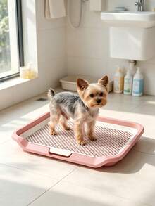 Thickened And Durable Pet Toilet. The Grid Is Resistant To Deformation, Detachable And Easy To Rinse, Simple To Maintain. Keep Your Home Clean And Fresh With Pets, Multiple Colors Available. - Pink - View 4