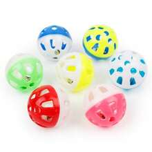15pcs/10pcs/5pcs/1pc Bird Bell Ball Toy, Jingle Sound Diameter 3.8cm (1.5 Inch), Colorful Cat Teaser Bird Teaser Dog Parrot Toy Ball, Built-In Bell, Interactive Bird Cage Toy, Suitable For Budgies, Lovebirds, Small Birds, Pet Holiday Gift - View 13