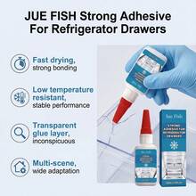Refrigerator Drawer Adhesive, Convenient Nail-Free Strong Bonding For Various Refrigerator Interior Parts And Components, Maintains Stable Bonding Performance At Low Temperatures. Fast Drying, Strong Adhesion, Low Temperature Resistant, Stable Performance, Transparent Adhesive Layer, Discreet, Suitable For Multiple Scenarios, Gift For Family And Friends, Back To School Gift - A - View 8