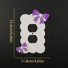 1PC 3D Printed High-Quality Plastic Multi-Color Bow Switch Plate, Wavy Edge Wall Switch Decorative Panel, Cozy Home Decor Switch Plate Suitable For Home Room Atmosphere Decoration Scenes - Multicolor - View 20