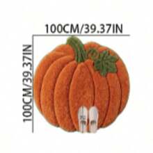 1pc Orange Large Pumpkin Small Rug, Carpet, Mat, Home Decor, Bathroom Rug, Bedroom Decor, Washable - Multicolor - View 15