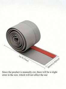 1 Roll 36mm X 1M Door Bottom Seal Strip, Windproof, Soundproof, Waterproof, With Adhesive, Suitable For Gaps Between Glass And Wooden Doors, Can Block Airflow And Prevent Wind And Rain - A - View 2