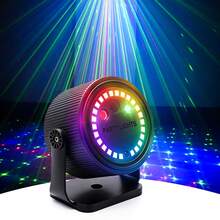 DJ Party Light 2-In-1 Disco Ball Stage Light, LED Sound-Activated Strobe Pattern Projection Lamp, Suitable For Family Gatherings, Outdoor Camping, Christmas, Halloween, Karaoke Bars, Birthday Parties, Weddings, Clubs, Atmosphere Lights - Party Lights - View 14