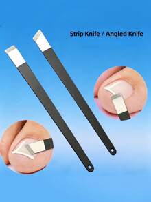 Professional Black Stainless Steel Nail Care Set 5pcs, Suitable For Thick & Hard Nails, Includes Nail File, Cuticle Clipper, Cuticle Pusher, Unisex, Suitable For All Ages, Classic Black Handle, Ideal Gift - Multicolor - View 10