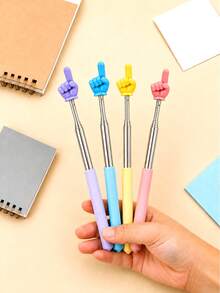 1pc/2pcs/4pcs 68cm Telescopic Finger Reading Stick (Random Color), Teaching Pointer, Multiple Colors Available, Reading Finger Telescopic Pointer, Pointing Teaching Tool Baton, Teacher's Teaching Stick, Parent/Teacher Teaching Aid Pointer, Reading Stick For Book Learning, Suitable For Birthday Gift Bags, Party Fillers, Classroom Rewards And Carnival Prizes (Random Color) - Multicolor - View 3