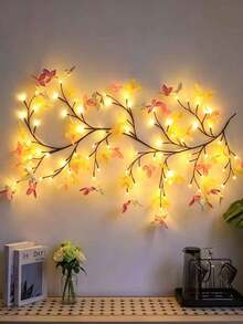 1 Set Butterfly LED Branch Wall Lamp, LED Butterfly Willow Branch String Lights, USB Powered, 8 Lighting Modes, Beautiful Romantic DIY Decoration, Suitable For Party, Holiday, Housewarming Gift - Yellow Blue Purple Butterfly - View 9