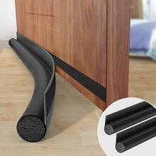1pc Adjustable Door Bottom Seal Strip, Door Draft Stopper, Single-Sided Gap Blocker, Foam Weatherstripping, Back To School Supplies - A - View 5