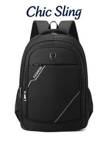 SHILAN Business Backpack, Wear‑Resistant Water‑Repellent Large‑Capacity Multi‑Compartment Laptop Bag For Student Commute Travel - Multicolor - View 1