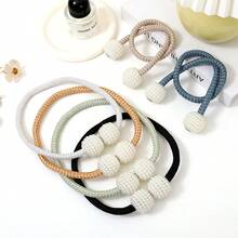 2pcs Magnetic Curtain Tiebacks, Polyester Rope Material, Modern Style, Suitable For Home Office Decor, Birthday Graduation Gift Choice - Curtain Tieback Pair, Curtain Tie Rope, Curtain Buckle, Curtain Ring, Curtain Tie, Bed Curtain Storage Rope, Magnetic Pearl, No Drilling, Bundling - one-size - View 4