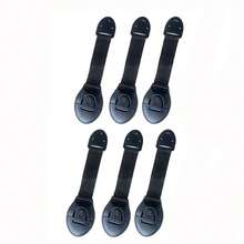 1/3/4/6/10pcs White Plastic Safety Belt Cabinet Locks, Home Use Drawer Safety Protection Locks - Black - View 7