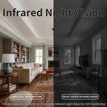 2.4G Wireless WiFi Camera, Indoor Security Camera, Human Tracking, Two-Way Audio, Night Vision With Fill Light, Home Baby/Pet Monitor, Rotatable/Tiltable Baby Monitor/Pet Camera, APP Remote View, Dome Surveillance Camera, Multiple Installation Options For Wall, Ceiling, Desktop - White - View 7