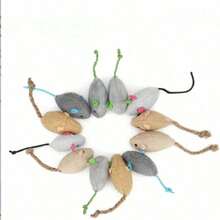 1/5pcs Cat Bell Mouse Doll, Artificial Plush Interactive Cat Doll, Indoor Cat Doll - Multicolor - View 13