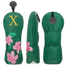 1PC Exquisite Golf Hybrid Headcover With Floral Embroidery. Made Of PU Material, It Shields Golf Club Head Against Scratches And Dust, Practical Accessory For Daily Golf Use. - Multicolor - View 11