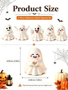 1pc/5pcs Ghost Desktop Pen Holder, Halloween Decoration, Halloween Gift, Birthday Gift, Desktop Ornament, Halloween (This Product Does Not Light Up) - Multi-color Style - View 9