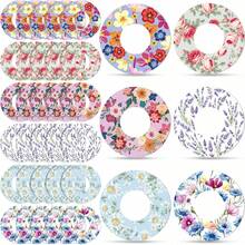 18/6/2PCS Weewooday Adhesive Patch With Flowers CGM Patches Waterproof CGM Covers Sweatproof Colored Sensor Continuous Glucose Monitor Protection Cover For Women - View 1