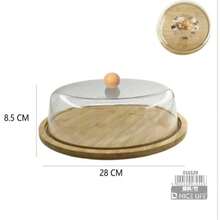 Cake Lid Transparent Cover Bread Dessert Baking Tray Cover Afternoon Tea Display Item Hotel Coffee Western Food Display Plating - View 12