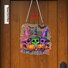 Halloween Coffee Hanging Decor Set, Spooky Latte Style, Suitable For All Ages, Sun Catcher Hanging Ornament, Window And Wall Decoration, Handmade Activity, For Latte Themed Decor - A - View 5