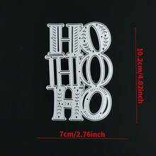 1pc Santa Claus "HOHOHO" Metal Embossing Mold Set - DIY Embossing Tool For Handmade Greeting Cards, Scrapbooking, Holiday Decor - Christmas - View 5