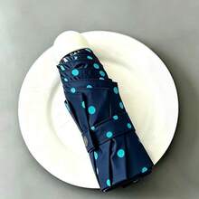 Polka Dot Small Capsule Black Vinyl Sun Protection UV-Blocking Outdoor Portable Foldable Compact Pocket Umbrella - Polka Dot Capsule Umbrella - View 16