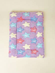 Purple Multicolor Star Print Thickened Polyester Pet Bed Mat, Breathable Comfortable Washable All-Season Use, Suitable For Small And Medium Cats And Dogs, Suitable For Teddy And Other Pets, Not Suitable For Large Dog Breeds - Multicolor - View 7