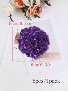 1pc Multi-Color Handmade Embroidered 6-Layer 3D Raised Crystal Rose Flower Patch With Beads, Suitable For Clothing Accessories, DIY Apparel, Wedding Dress Decoration - Multicolor - View 36
