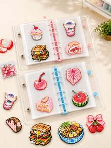 1pc Large Capacity Sticker Storage Organizer, Can Store Photos, Stickers, Cards, Bills, Invoices, 40 Capacity, File Organizer Album, Suitable For Classroom, Home, Office And Travel, Perler Beads - A - View 3