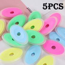 5pcs Candy Color Eraser Set, Heat-Erasable Oval Erasers, Soft Pencil Erasers, Highly Attractive Pastel Stationery, Clean Erasing Without Leaving Traces, School Supplies, Suitable For Students' Classroom Notes Erasure, Gift For Students And Classmates - Multi-color - View 10