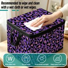 Kotak Penyimpanan Lipat dengan Tutup Resleting dan Pegangan, Kotak Penyimpanan Kain Poliester Tahan Lama Kapasitas Besar yang Ditingkatkan, 4 Kotak Organizer Motif Campuran Leopard, Motif Leopard Klasik Cokelat / Hitam & Putih / Ungu & Merah Muda / Gradien Pelangi, Wadah Penyimpanan Lipat untuk Pakaian, Perlengkapan Tidur, Mainan, Kamar Tidur, Asrama, Hadiah Dekorasi Rumah - Beraneka warna - View 9