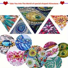 12/20pcs Holiday 5D DIY Diamond Painting Christmas Decoration Set - Vibrant Keychains With Round Diamonds, Snowflakes, Reindeer, Trees & More - Perfect For Holiday Decor And Crafting, Christmas Diamond Art, Christmas Decorations, Christmas Crafts. - A - View 10