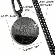 Stainless Steel Chain Necklace Unisex Star David Jewelry - Pendant Necklace - View 5