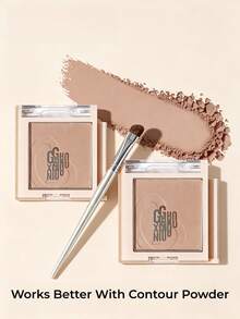 GUOXIAONIU Angled Nose Contour Brush, 3D Sculpting Nose Makeup Brush, Suitable For Nose Shadow Contouring And Brow Highlighting - Rose Gold #420 - View 9