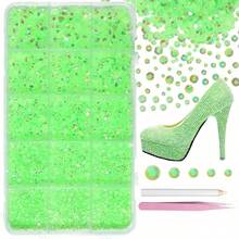 12000pcs Clear AB Rhinestones For Dazzling Kits, Dazzling Resin Gems 2/3/4/5/6mm For Handmade, Flat Back Rhinestones For Craft DIY Glassware - Multicolor - View 25
