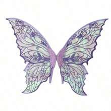 Adult And Girl Fairy Wings, 29in*21in Transparent Butterfly Wings, Perfect For Cosplay And Party, Halloween - Multicolor - View 6