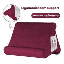 1pc Sponge Pillow Tablet Stand, Universal Tablet Holder Compatible With Multiple Models, Phone Stand, Bed Reading Pillow - A - View 10