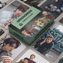 55pcs COR-TIS Small Cards GREEN-GREEN Self-Printed K-POP Celebrity Merchandise LOMO Cards, Photocard - Card - View 5