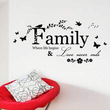 Slogan Graphic Wall Sticker, Black Self Adhesive Wall Art Decal For Home Decor,Stickers,Wall Decal, Vinyl Decal For Home Decorations,Spring Decoration Items Refresh Your Home,Rama Decoration Stickers Gifts Birthday Graduation - Multicolor - View 6