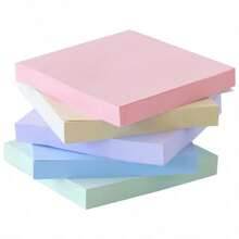 Morandi Color Self-Adhesive Sticky Notes, 7.5 X 7.5cm (3 X 3in), Suitable For Home, Office, Notebook, 50 Sheets Per Pad, School Supplies - one-size - View 8