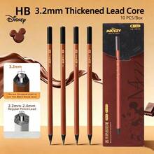 Pensil Heksagonal Anti-Gigit Rasa Pahit Disney HB/2B untuk Siswa, Bentuk Tulisan yang Benar, 10 buah/paket. Pensil, Pena Tulisan Tangan, Ujung Pensil Tidak Mudah Patah, Tahan Lama, Perlengkapan Belajar, Alat Tulis. - 10 - View 11