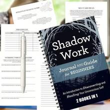 4/3/2/1pc 2-In-1 Shadow Work Journal & Guide, Spiral Bound Guided Shadow Work Exercise Notebook For Beginners, Explore And Heal Your Subconscious Self, Essential Mental Health & Spiritual Self-Care Workbook - Multiple Styles - View 4