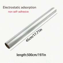PP Electrostatic Self-Adhesive Wall Sticker (1 Roll) - Waterproof & Oil-Proof, Glue-Free Design, Removable & Reusable - Suitable For Kitchen Oil-Proof Wall, Easy To Clean, No Residue, Kitchen Accessories. Decorative Material Wallpaper Wall Decoration Sticker - Transparent - View 12