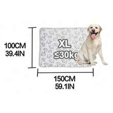 1pc Paw Print Square Pet Blanket, Lightweight And Comfortable, Suitable For Small/Medium/Large Pets, All Seasons - XL (100-150cm) - View 7