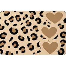 1Pc Pet Feeding Mat, Leopard‑Print Heart Print,Food Mat For Cat & Dog Bowls, Water‑Absorbent Pet Floor Mat With Rubber Backing, Easy‑To‑Clean Pet Supplies For Cat Beds, Cat Toys And Pet Bowls, Ideal For Cat & Dog Owners - View 12