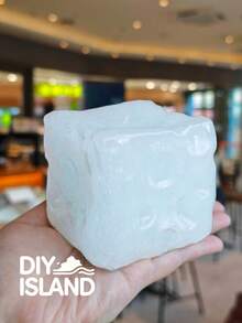 [Squishy] Giant Transparent Cheese Ruirui Squeeze Toy, Malt Ice Cream Multi-Sensory Soft Mochi Texture Stress Relief Toy, Slow Rebound Adult Office Desk Decor, Anxiety Relief Hand Sensory Toy - Multicolor - View 2