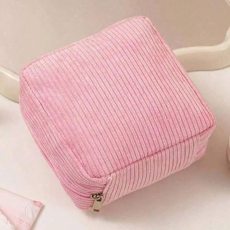 1 Cartoon Sanitary Napkin Storage Bag, Tissue Storage Bag, Lipstick Cosmetic Bag, Toilet Paper Storage Bag, Multi-Functional Sanitary Napkin Storage Bag, Large Capacity Simple Portable Bag - Multicolor - View 1